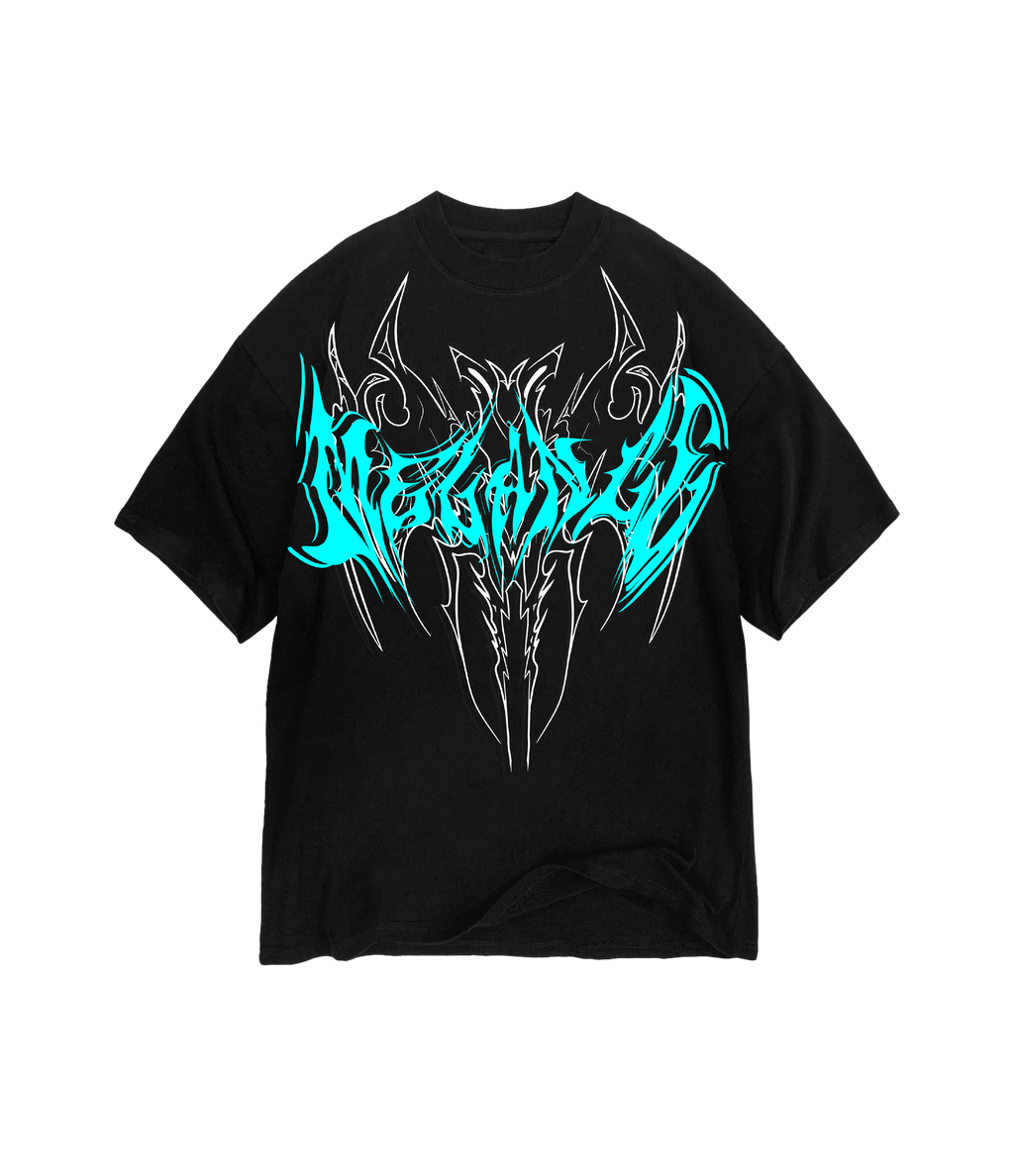 BREATH Siyah Camgöz Premium Oversize Tee