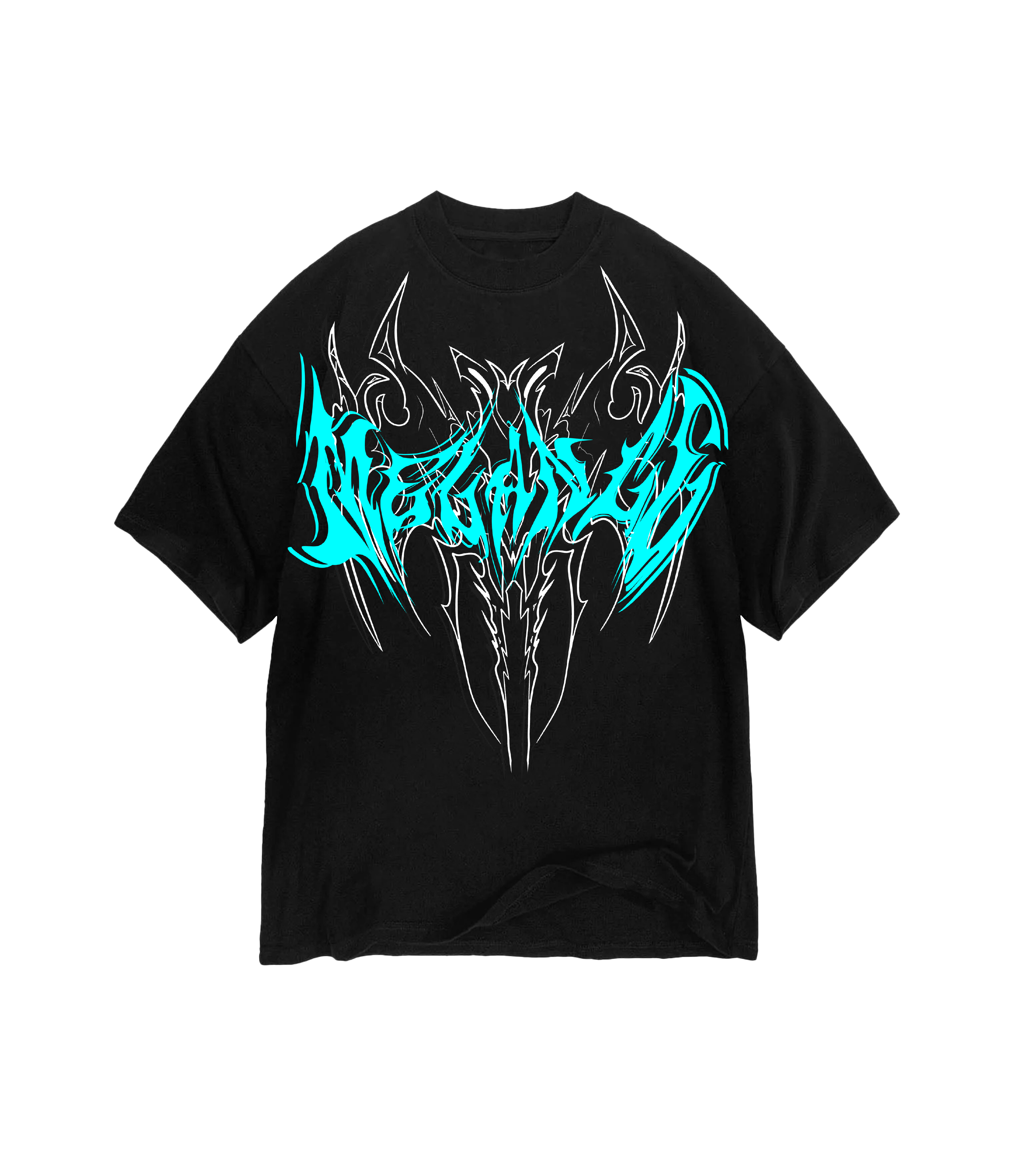 BREATH Siyah Camgöz Premium Oversize Tee