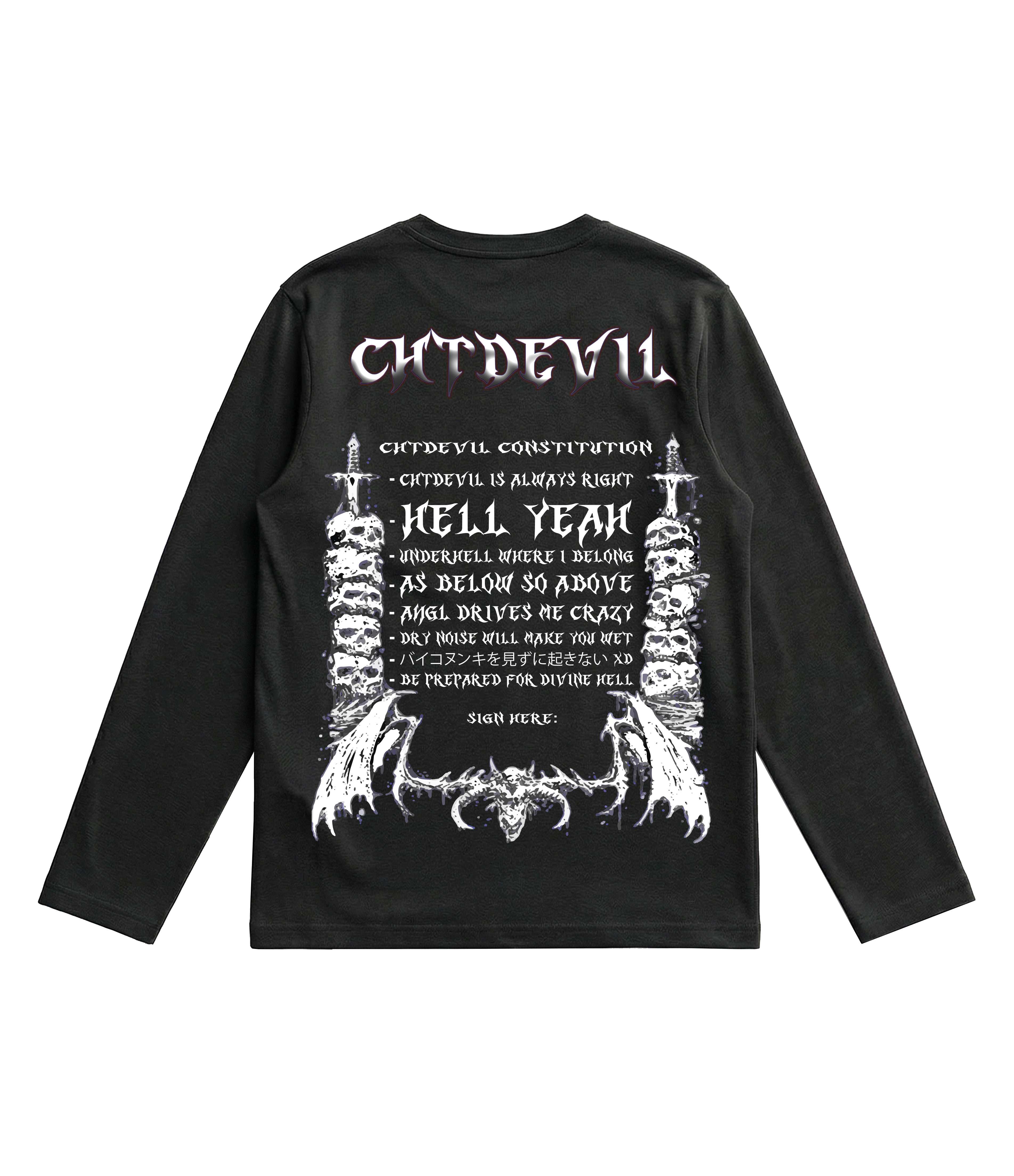 CHTDEVIL X CULT DE MELANGE Premium Long Sleeve