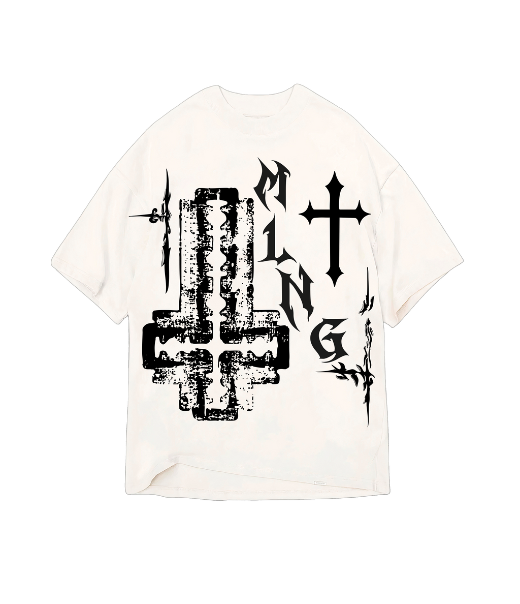 Crimson Cross Premium Oversize Tee